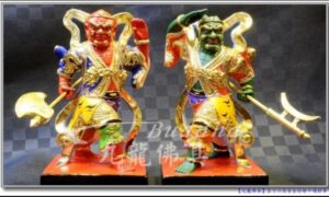 Read more about the article 【五寸六龍虎戰甲千順將軍】訂做神尊 精緻安金彩繪五寸六千里眼順風耳