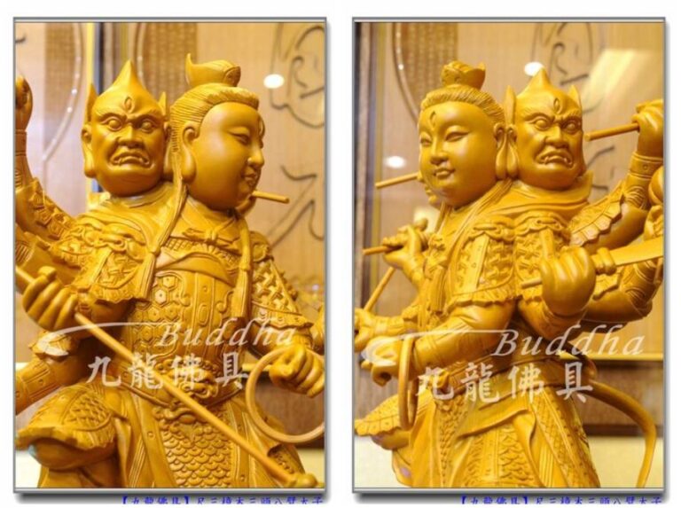 Read more about the article 【尺三樟木三頭八臂太子】三頭八臂/九眼太子踩雙輪迅速揚善除惡有效率