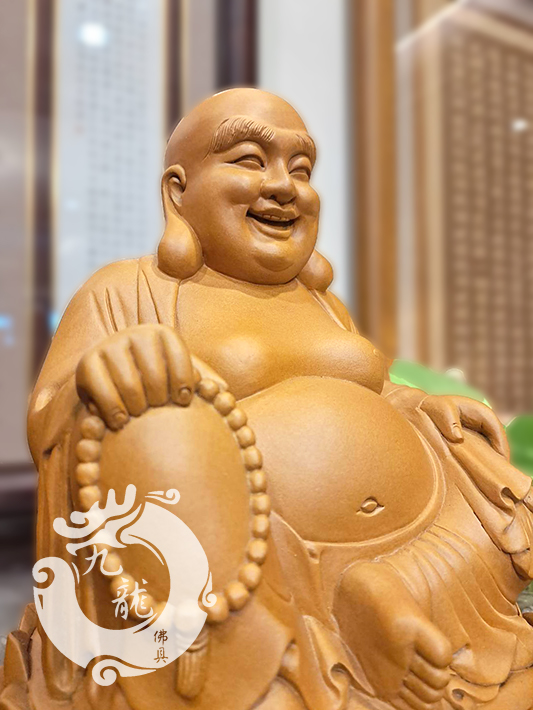 You are currently viewing 【八寸八樟木蓮座彌勒佛】大耳福氣笑咪咪，歡喜照心幸福滿溢