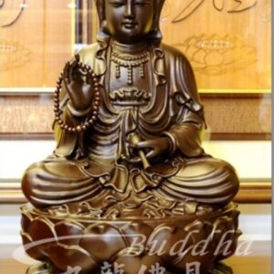 觀世音菩薩 觀音神像 黑紫檀色